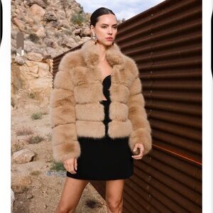 Chic Tan Faux fur  Jacket